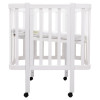 Babyroom Місяць LU-1 - дитяче ліжечко-трансформер 120×60 та 80×60 см, знімні колеса • Білий