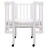 Babyroom Місяць LU-1 - дитяче ліжечко-трансформер 120×60 та 80×60 см, знімні колеса • Білий