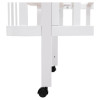 Babyroom Місяць LU-1 - дитяче ліжечко-трансформер 120×60 та 80×60 см, знімні колеса • Білий