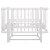Babyroom Місяць LU-2 - дитяче ліжечко-трансформер 120×60 та 80×60 см, маятник • Білий
