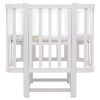 Babyroom Місяць LU-2 - дитяче ліжечко-трансформер 120×60 та 80×60 см, маятник • Білий