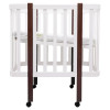 Babyroom Місяць LU-1 - дитяче ліжечко-трансформер 120×60 та 80×60 см, знімні колеса • Білий / Венге