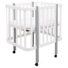 Babyroom Місяць LU-1 - дитяче ліжечко-трансформер 120×60 та 80×60 см, знімні колеса • Білий / Сірий