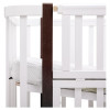 Babyroom Місяць LU-2 - дитяче ліжечко-трансформер 120×60 та 80×60 см, маятник • Білий / Венге