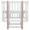 Babyroom Місяць LU-2 - дитяче ліжечко-трансформер 120×60 та 80×60 см, маятник • Білий / Капучино