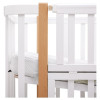 Babyroom Місяць LU-3 - дитяче ліжечко-трансформер 120×60 та 80×60 см, маятник і шухляда • Білий / Натуральний