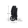 Kinderkraft Nubi 3 - прогулочная коляска с автоматическим складыванием • Midnight Black (KSNUBI03BLK0000)