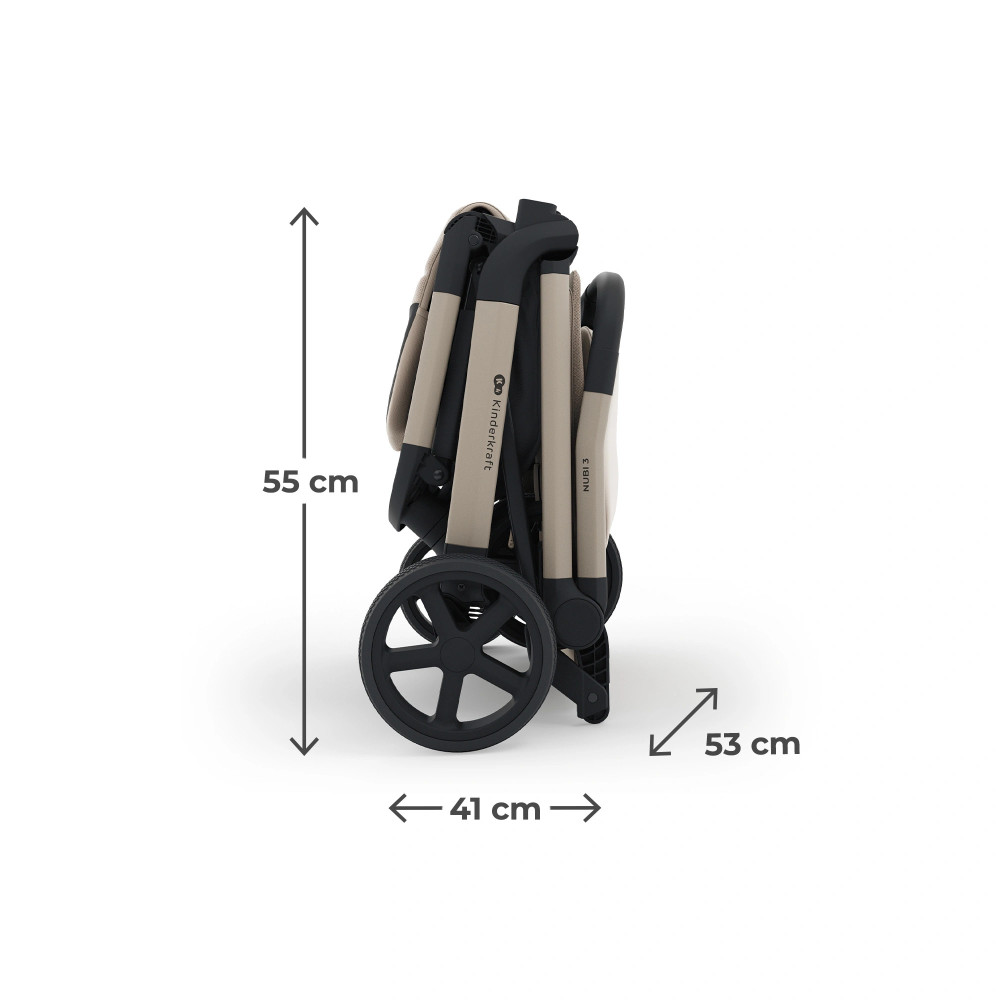 Kinderkraft Nubi 3 - прогулочная коляска с автоматическим складыванием • Sand Beige (KSNUBI03BEG0000) Kinderkraft Nubi 3 - прогулочная коляска с автоматическим складыванием • Sand Beige (KSNUBI03BEG0000)