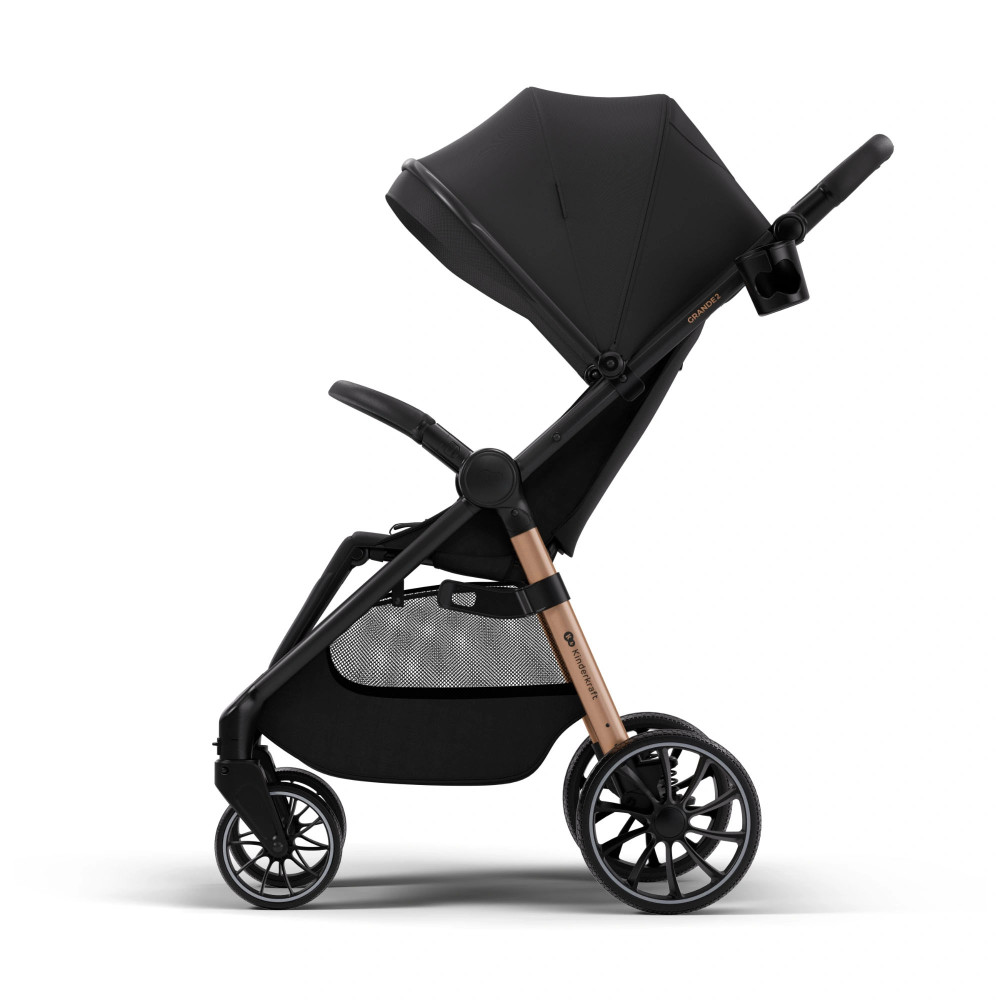 Kinderkraft Grande 2 - прогулочная коляска с большими колесами • Black (KSGRAN02BLK0000) Kinderkraft Grande 2 - прогулочная коляска с большими колесами • Black (KSGRAN02BLK0000)