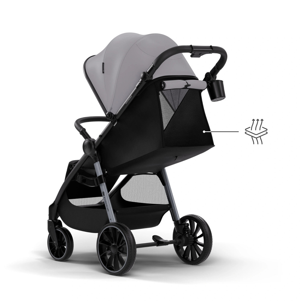 Kinderkraft Grande 2 - прогулочная коляска с большими колесами • Grey (KSGRAN02GRY0000) Kinderkraft Grande 2 - прогулочная коляска с большими колесами • Grey (KSGRAN02GRY0000)