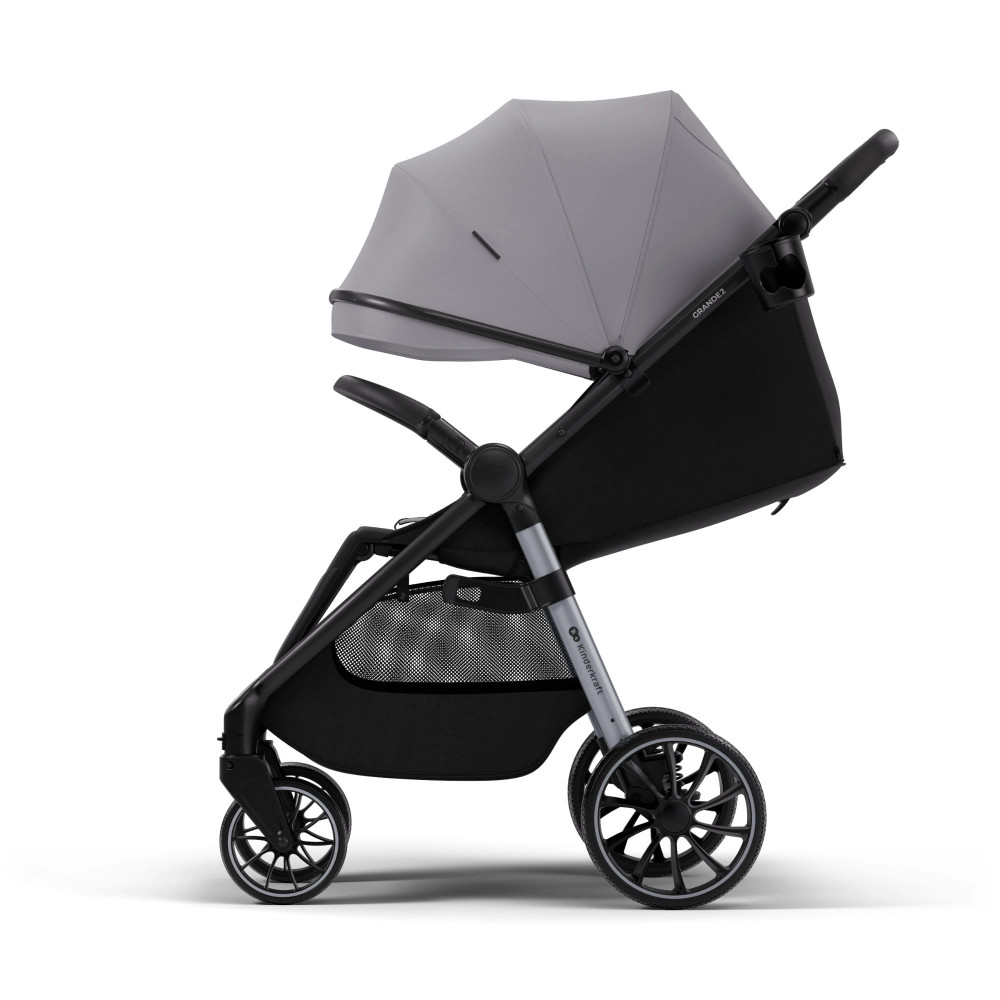 Kinderkraft Grande 2 - прогулочная коляска с большими колесами • Grey (KSGRAN02GRY0000) Kinderkraft Grande 2 - прогулочная коляска с большими колесами • Grey (KSGRAN02GRY0000)