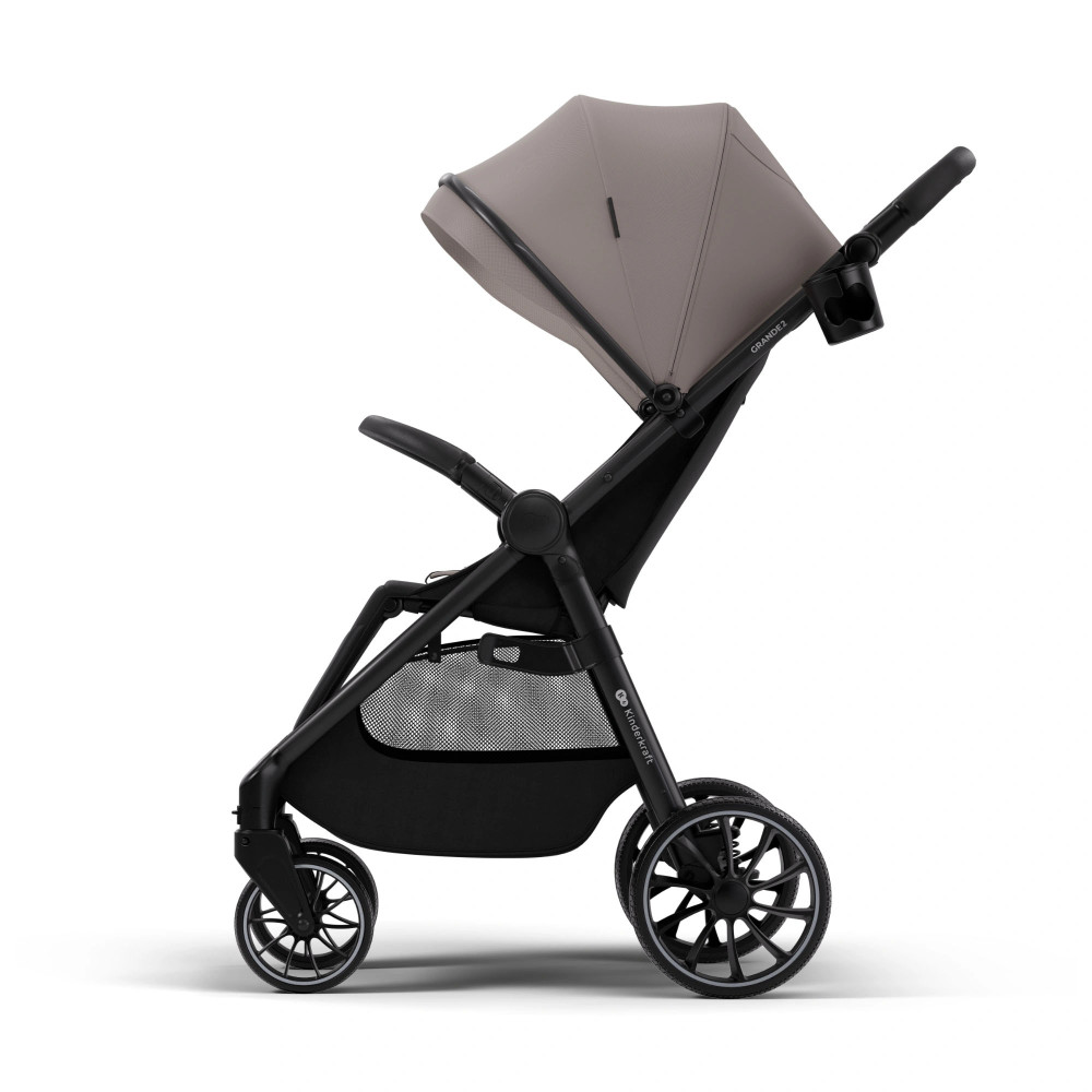 Kinderkraft Grande 2 - прогулочная коляска с большими колесами • Beige (KSGRAN02BEG0000) Kinderkraft Grande 2 - прогулочная коляска с большими колесами • Beige (KSGRAN02BEG0000)