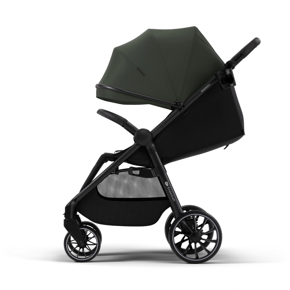Kinderkraft Grande 2 - прогулочная коляска с большими колесами • Green (KSGRAN02GRE0000) Kinderkraft Grande 2 - прогулочная коляска с большими колесами • Green (KSGRAN02GRE0000)