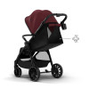 Kinderkraft Grande 2 - прогулочная коляска с большими колесами • Burgundy (KSGRAN02BRG0000)