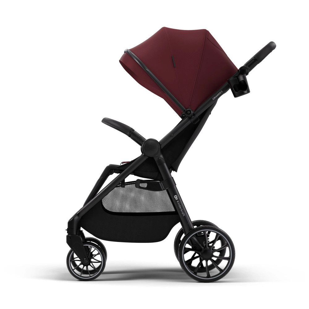 Kinderkraft Grande 2 - прогулочная коляска с большими колесами • Burgundy (KSGRAN02BRG0000) Kinderkraft Grande 2 - прогулочная коляска с большими колесами • Burgundy (KSGRAN02BRG0000)