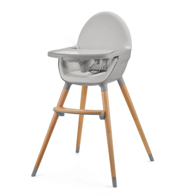 Kinderkraft Fini 2 - стульчик для кормления 2 в 1 • Grey (KHFINI02GRY0000)