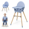 Kinderkraft Fini 2 - стільчик для годування 2 в 1 • Nordic Breeze (KHFINI02NOR0000)