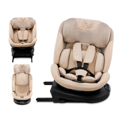 Kinderkraft Xpedition 3 i-Size - автокресло для детей (от 0 до 12 лет / 40 - 150 см), поворот 360° • Beige (KCXPED03BEG0000)