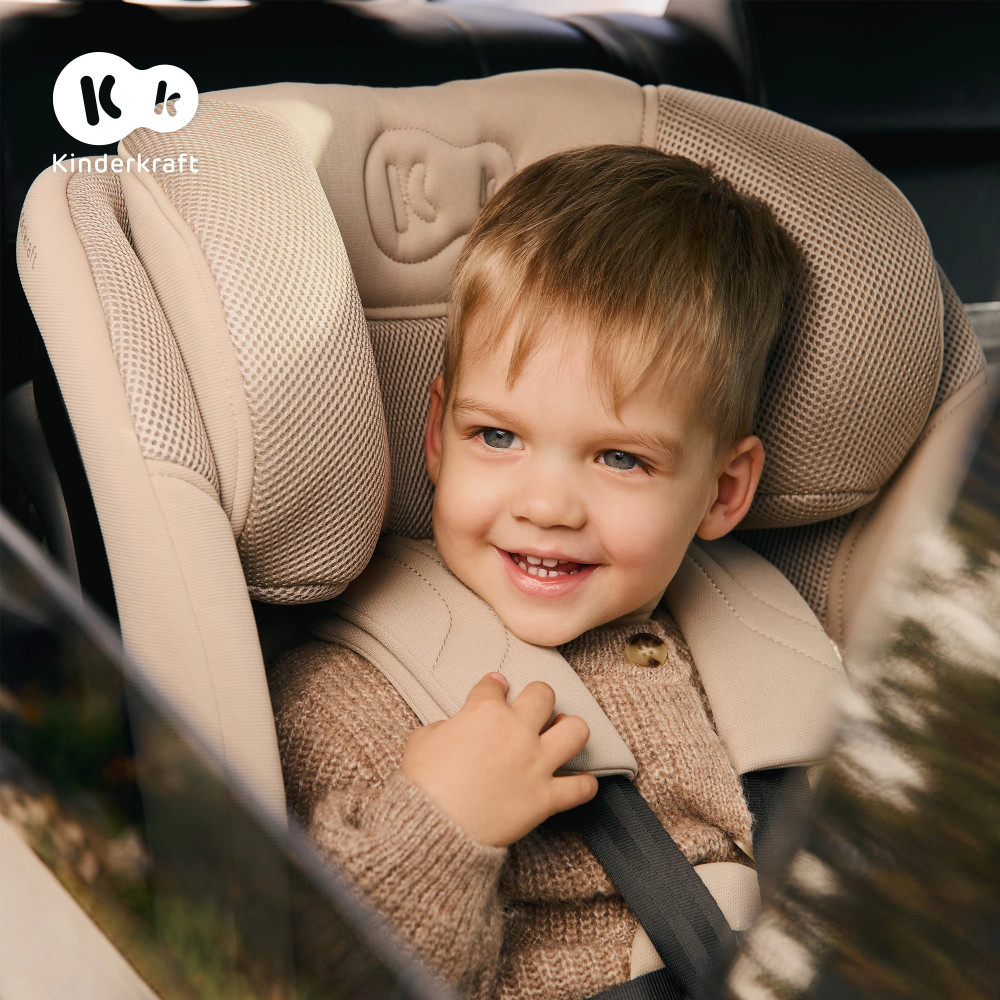 Kinderkraft Xpedition 3 i-Size - автокресло для детей (от 0 до 12 лет / 40 - 150 см), поворот 360° • Green (KCXPED03GRE0000)