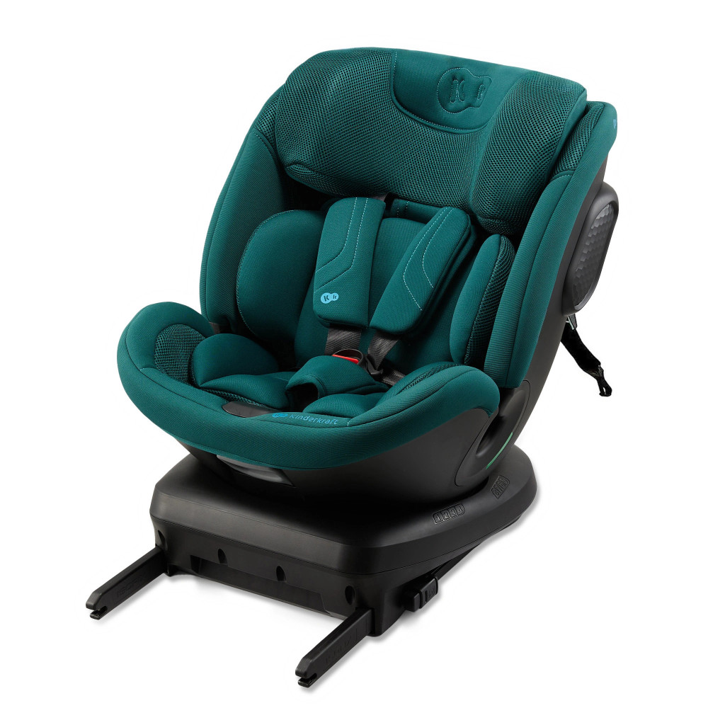 Kinderkraft Xpedition 3 i-Size - автокресло для детей (от 0 до 12 лет / 40 - 150 см), поворот 360° • Green (KCXPED03GRE0000)