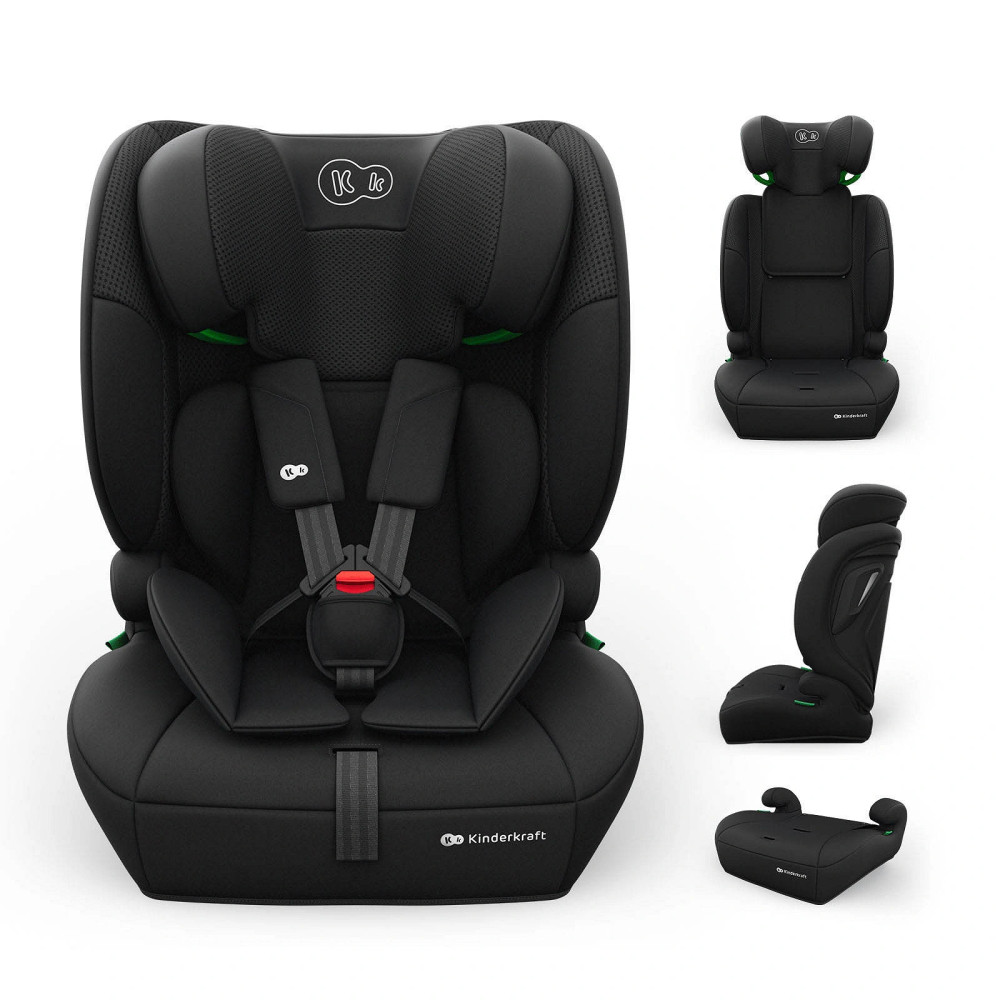 Kinderkraft Comfort Up 2 Plus i-Size - автокресло для детей (от 15 месяцев до 12 лет / 76 - 150 см) • Black (KCCOUP02BLKPL00)