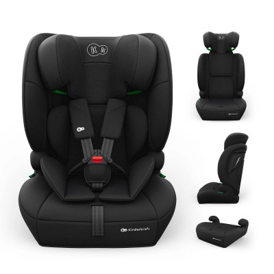 Kinderkraft Comfort Up 2 Plus i-Size - автокресло для детей (от 15 месяцев до 12 лет / 76 - 150 см) • Black (KCCOUP02BLKPL00)