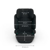 Kinderkraft Xpand 2 PRO i-Size - автокресло для детей (от 3.5 до 12 лет / 100 - 150 см), складная конструкция, с системой DUO EXPAND • Black (KCXPPR02BLK0000)