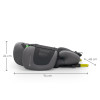 Kinderkraft Xpand 2 PRO i-Size - автокресло для детей (от 3.5 до 12 лет / 100 - 150 см), складная конструкция, с системой DUO EXPAND • Grey (KCXPPR02GRY0000)