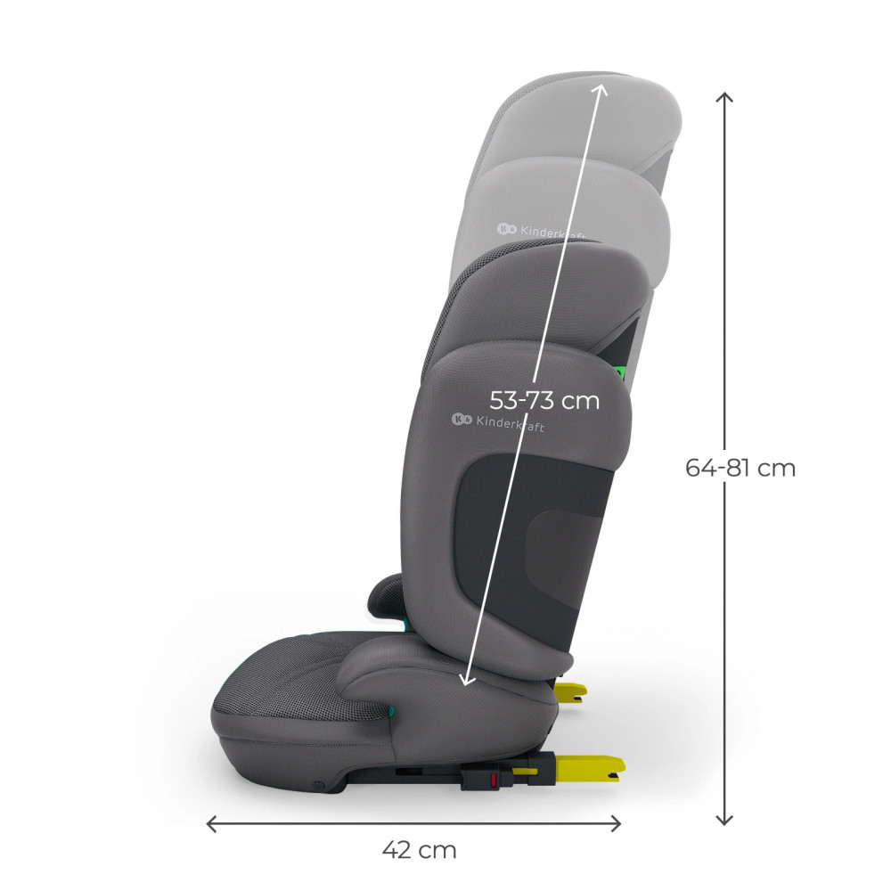 Kinderkraft Xpand 2 PRO i-Size - автокресло для детей (от 3.5 до 12 лет / 100 - 150 см), складная конструкция, с системой DUO EXPAND • Grey (KCXPPR02GRY0000) Kinderkraft Xpand 2 PRO i-Size - автокресло для детей (от 3.5 до 12 лет / 100 - 150 см), складная конструкция, с системой DUO EXPAND • Grey (KCXPPR02GRY0000)