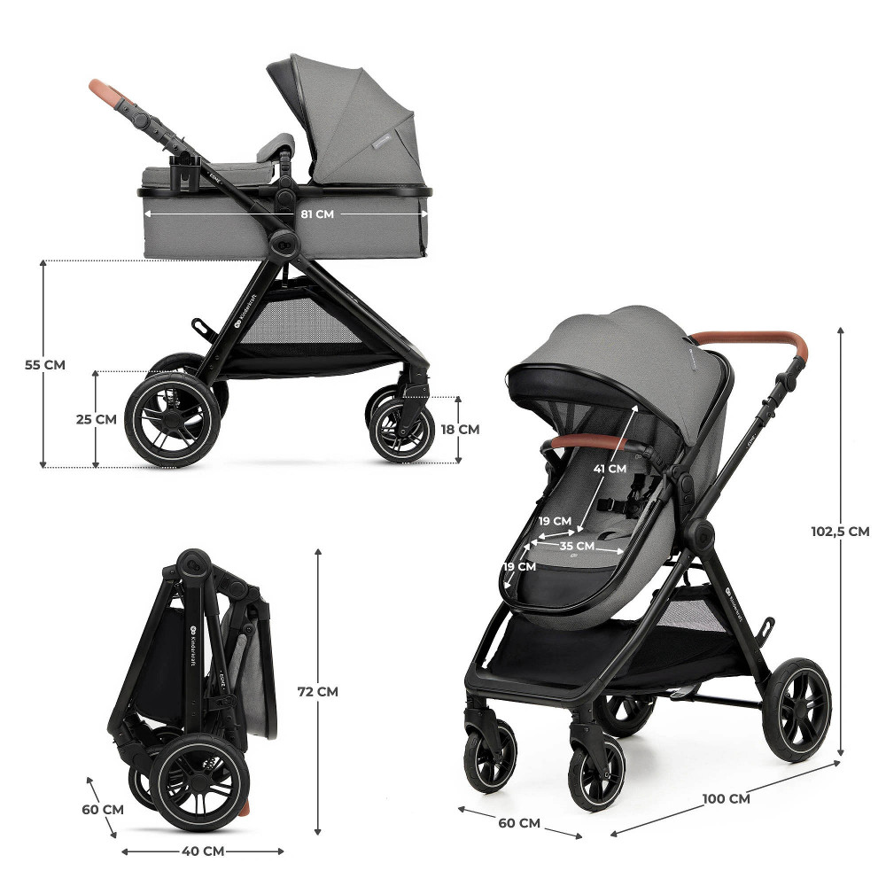 Kinderkraft Esme - універсальна коляска 2 в 1 • Grey (KSESME00GRY2000) Kinderkraft Esme - універсальна коляска 2 в 1 • Grey (KSESME00GRY2000)