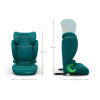 Kinderkraft Junior Fix 2 Plus i-Size - автокресло для детей (от 3.5 до 12 лет / 100 - 150 см) • Green (KCJUFI20GREPL0N)
