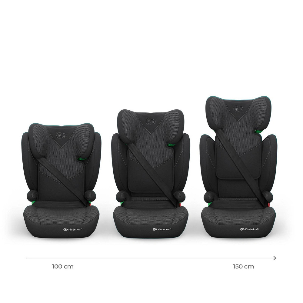 Kinderkraft Junior Fix 2 Plus i-Size - автокресло для детей (от 3.5 до 12 лет / 100 - 150 см) • Black (KCJUFI20BLKPL0N) Kinderkraft Junior Fix 2 Plus i-Size - автокресло для детей (от 3.5 до 12 лет / 100 - 150 см) • Black (KCJUFI20BLKPL0N)