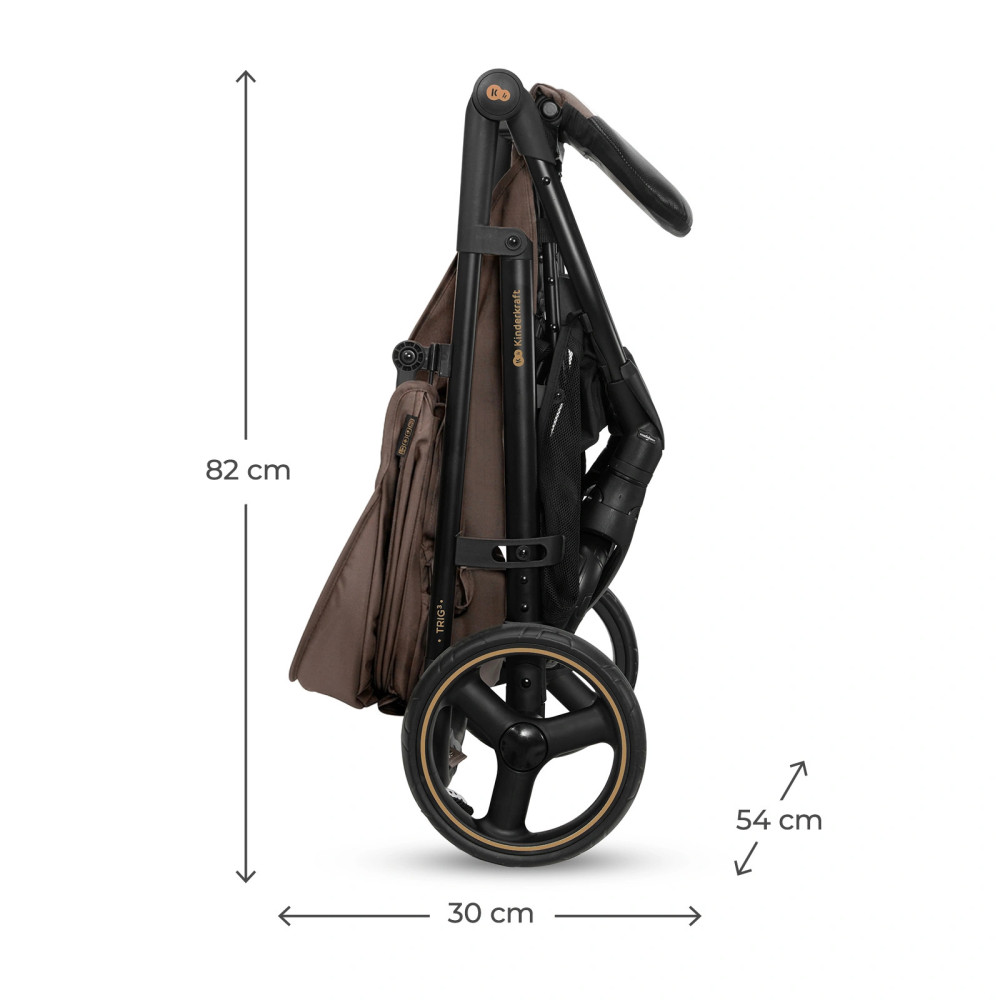 Kinderkraft Trig 3 - прогулочная коляска с большими колесами • Brown (KSTRIG03BRW0000) Kinderkraft Trig 3 - прогулочная коляска с большими колесами • Brown (KSTRIG03BRW0000)