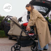 Kinderkraft Trig 3 - прогулочная коляска с большими колесами • Brown (KSTRIG03BRW0000)
