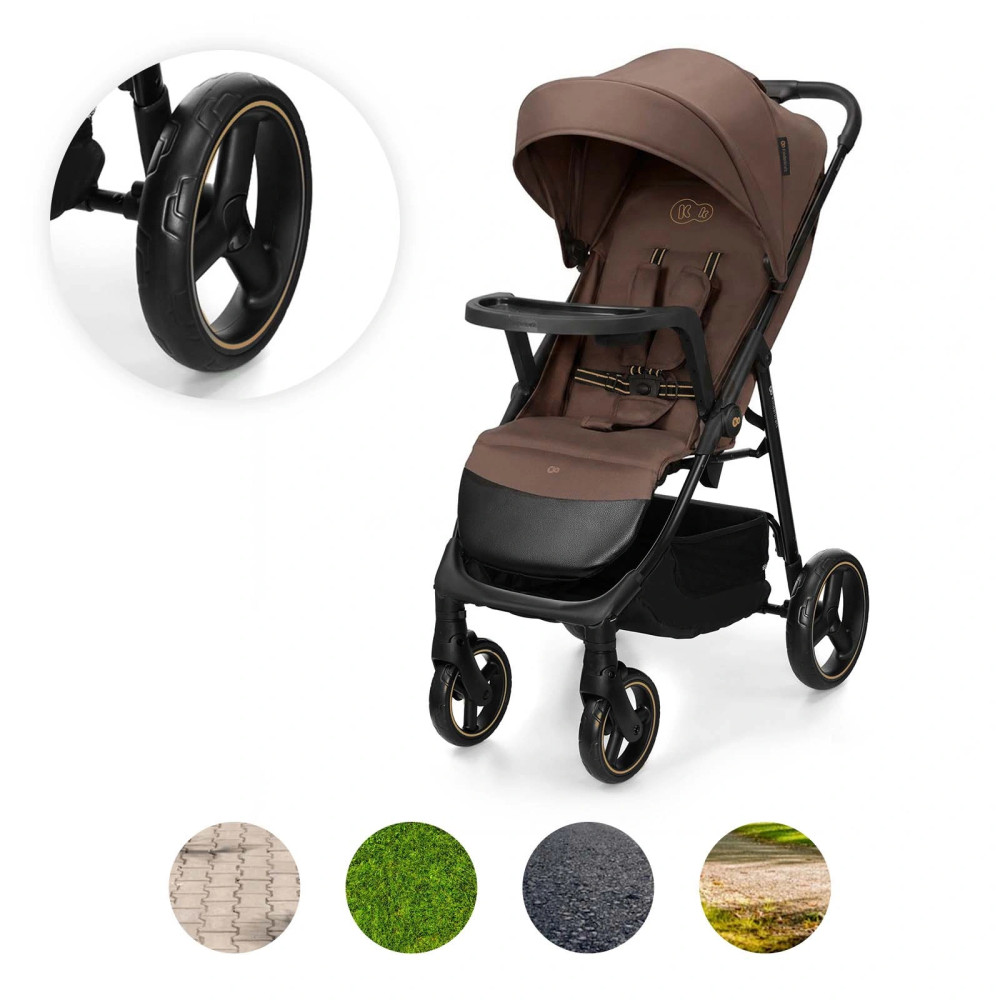 Kinderkraft Trig 3 - прогулочная коляска с большими колесами • Brown (KSTRIG03BRW0000) Kinderkraft Trig 3 - прогулочная коляска с большими колесами • Brown (KSTRIG03BRW0000)
