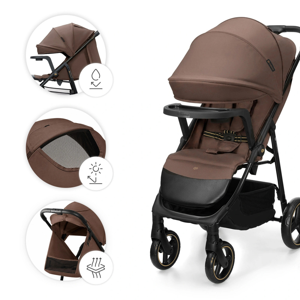 Kinderkraft Trig 3 - прогулочная коляска с большими колесами • Brown (KSTRIG03BRW0000) Kinderkraft Trig 3 - прогулочная коляска с большими колесами • Brown (KSTRIG03BRW0000)