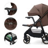 Kinderkraft Trig 3 - прогулочная коляска с большими колесами • Brown (KSTRIG03BRW0000)