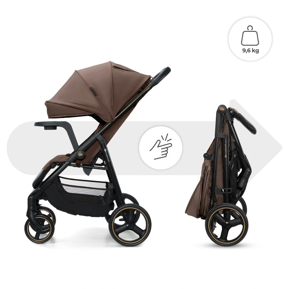 Kinderkraft Trig 3 - прогулочная коляска с большими колесами • Brown (KSTRIG03BRW0000) Kinderkraft Trig 3 - прогулочная коляска с большими колесами • Brown (KSTRIG03BRW0000)