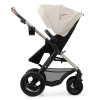 Kinderkraft Moov 2 Air - универсальная коляска 3 в 1 для путешествий, большие колеса, автокресло Mink Pro i-Size • Moonlight Grey (KSMOOV02GRY0000)
