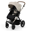 Kinderkraft Moov 2 Air - универсальная коляска 3 в 1 для путешествий, большие колеса, автокресло Mink Pro i-Size • Moonlight Grey (KSMOOV02GRY0000)