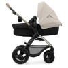 Kinderkraft Moov 2 Air - универсальная коляска 3 в 1 для путешествий, большие колеса, автокресло Mink Pro i-Size • Moonlight Grey (KSMOOV02GRY0000)