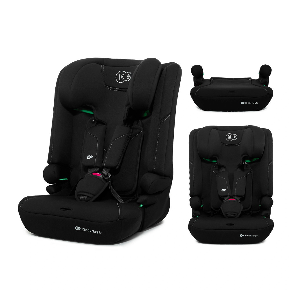 Kinderkraft i-Comfy i-Size - автокресло для детей (от 15 месяцев до 12 лет / 76 - 150 см) • Black (KCICOM00BLK0000)