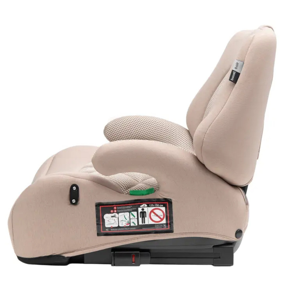 Bair Boost i-Size - детское автокресло-бустер со съемной спинкой, с креплением Isofix (125-150 см) • Beige BG-03 Bair Boost i-Size - детское автокресло-бустер со съемной спинкой, с креплением Isofix (125-150 см) • Beige BG-03