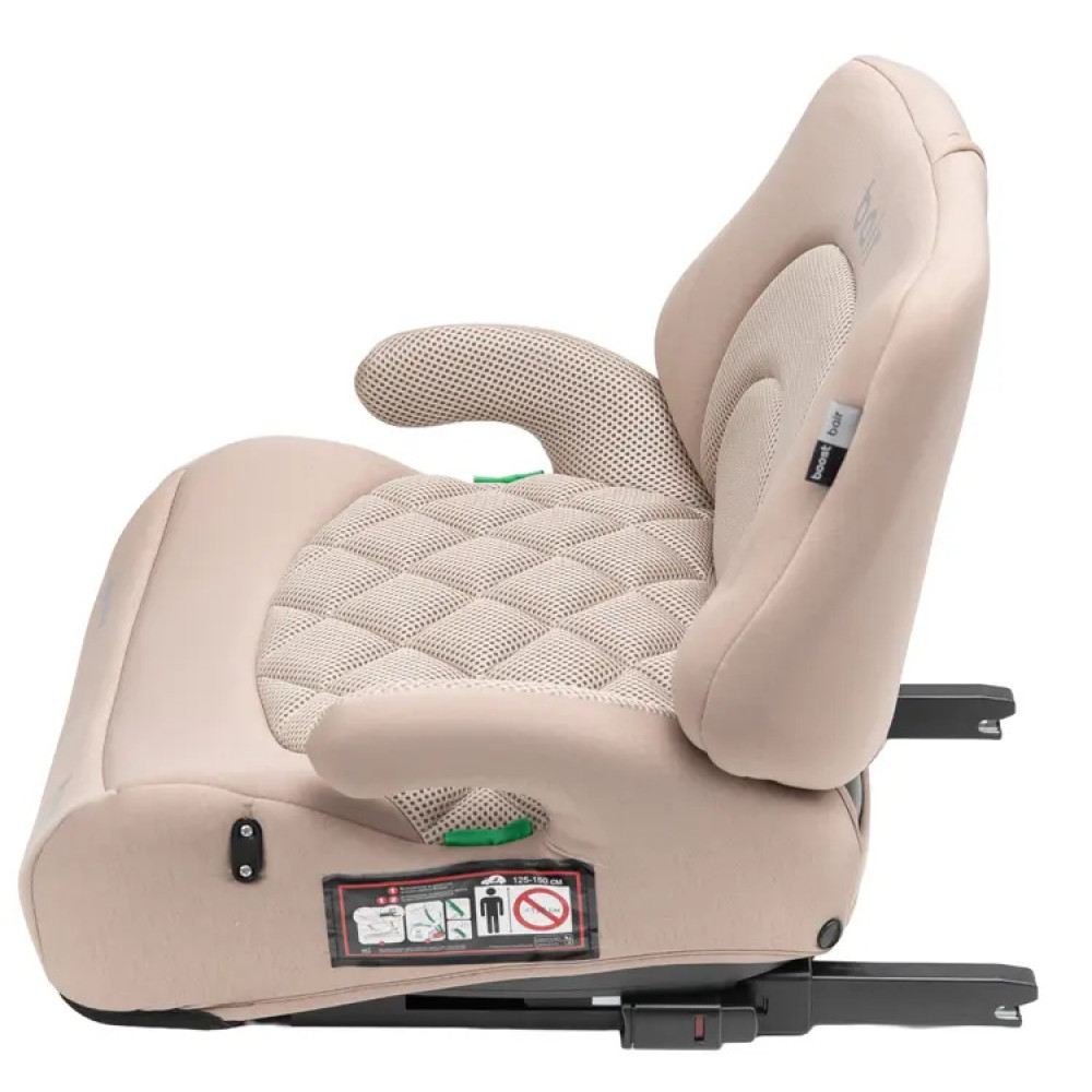 Bair Boost i-Size - детское автокресло-бустер со съемной спинкой, с креплением Isofix (125-150 см) • Beige BG-03 Bair Boost i-Size - детское автокресло-бустер со съемной спинкой, с креплением Isofix (125-150 см) • Beige BG-03