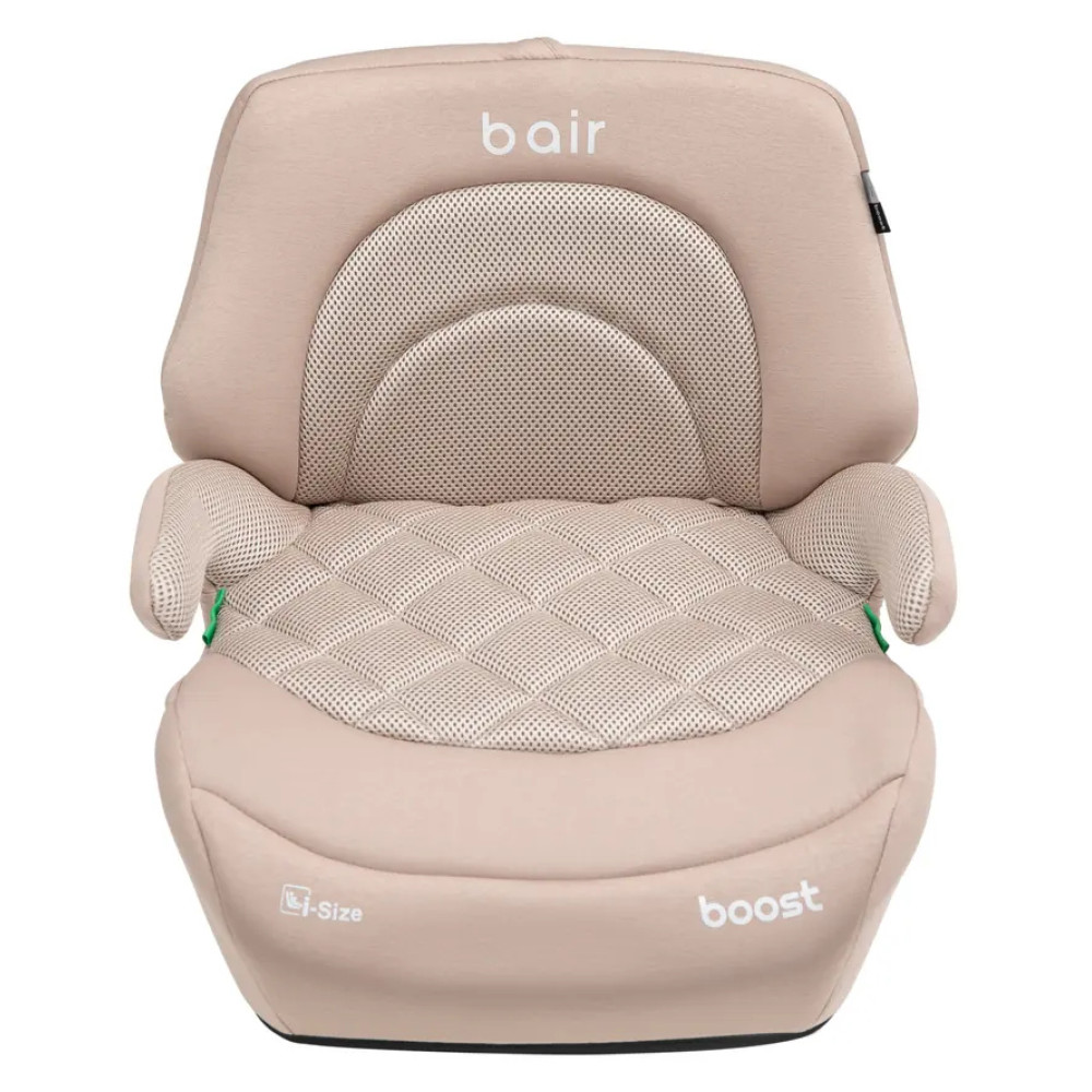 Bair Boost i-Size - детское автокресло-бустер со съемной спинкой, с креплением Isofix (125-150 см) • Beige BG-03 Bair Boost i-Size - детское автокресло-бустер со съемной спинкой, с креплением Isofix (125-150 см) • Beige BG-03