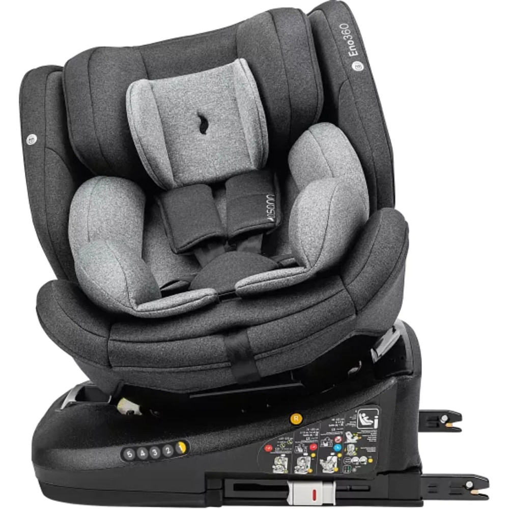 Osann Eno360 i-Size - автокресло 0+/1/2/3, поворот на 360° • Dark Grey Melange