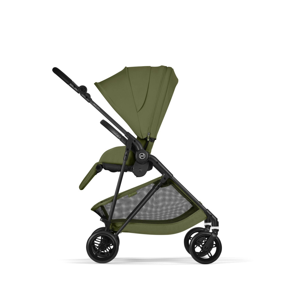 Cybex Melio Carbon - легкая прогулочная коляска с реверсивным сиденьем • Moss Green Cybex Melio Carbon - легкая прогулочная коляска с реверсивным сиденьем • Moss Green