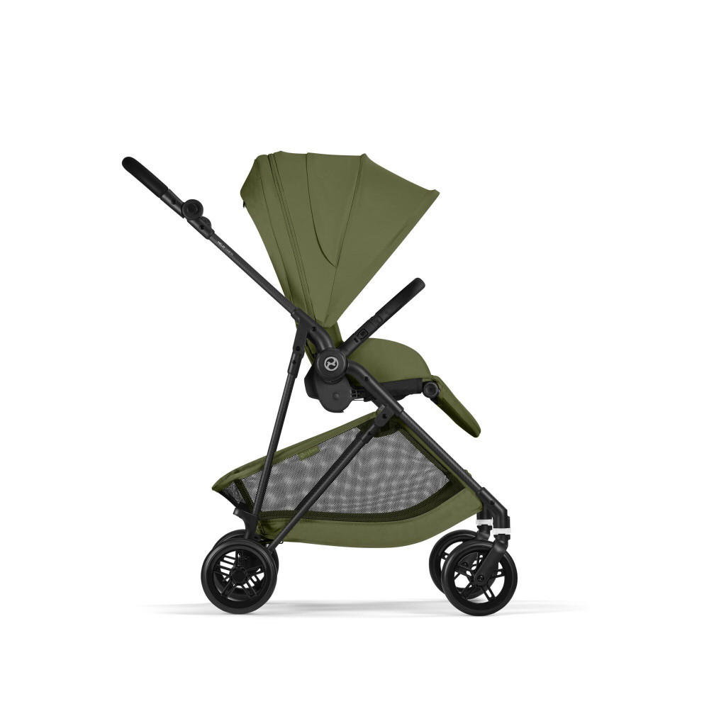Cybex Melio Carbon - легкая прогулочная коляска с реверсивным сиденьем • Moss Green Cybex Melio Carbon - легкая прогулочная коляска с реверсивным сиденьем • Moss Green