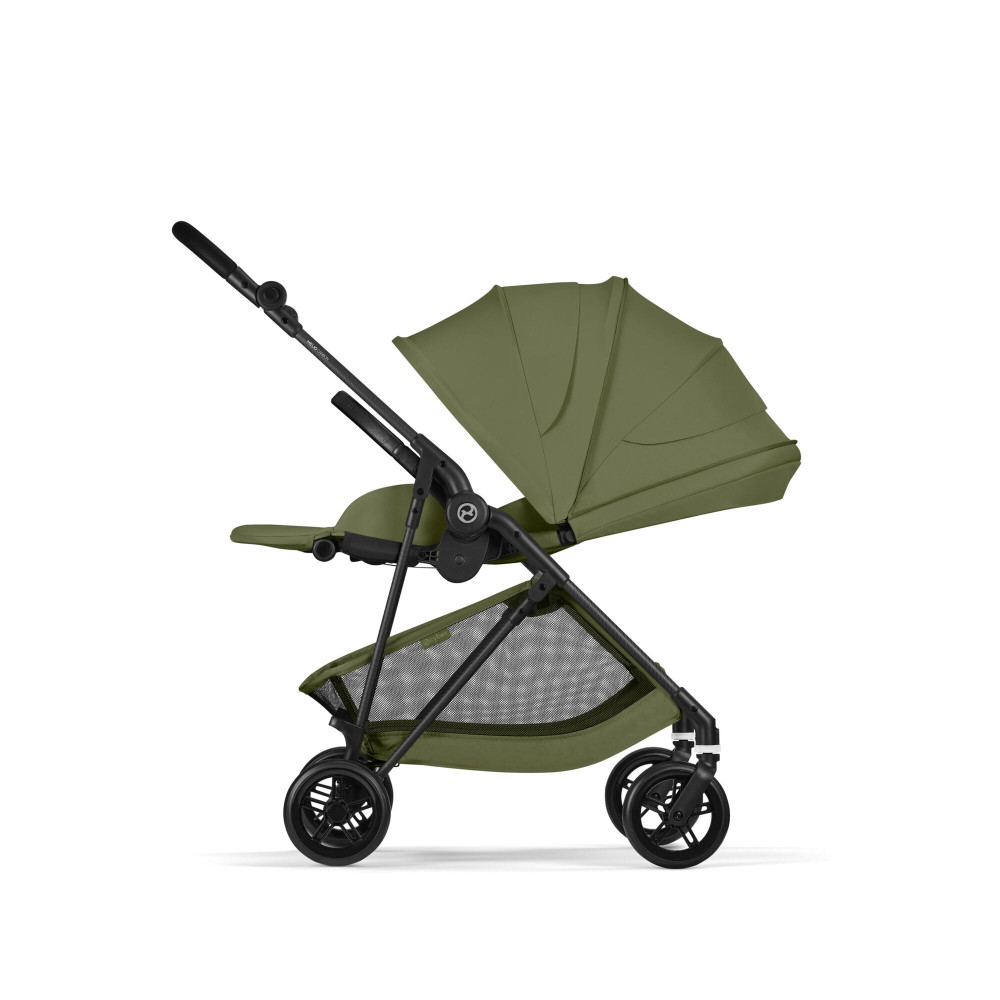 Cybex Melio Carbon - легкая прогулочная коляска с реверсивным сиденьем • Moss Green Cybex Melio Carbon - легкая прогулочная коляска с реверсивным сиденьем • Moss Green