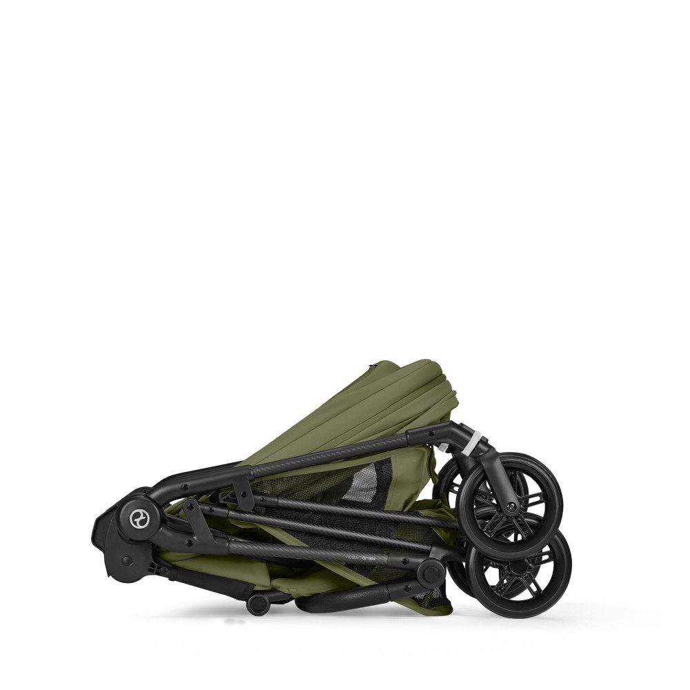 Cybex Melio Carbon - легкая прогулочная коляска с реверсивным сиденьем • Moss Green Cybex Melio Carbon - легкая прогулочная коляска с реверсивным сиденьем • Moss Green